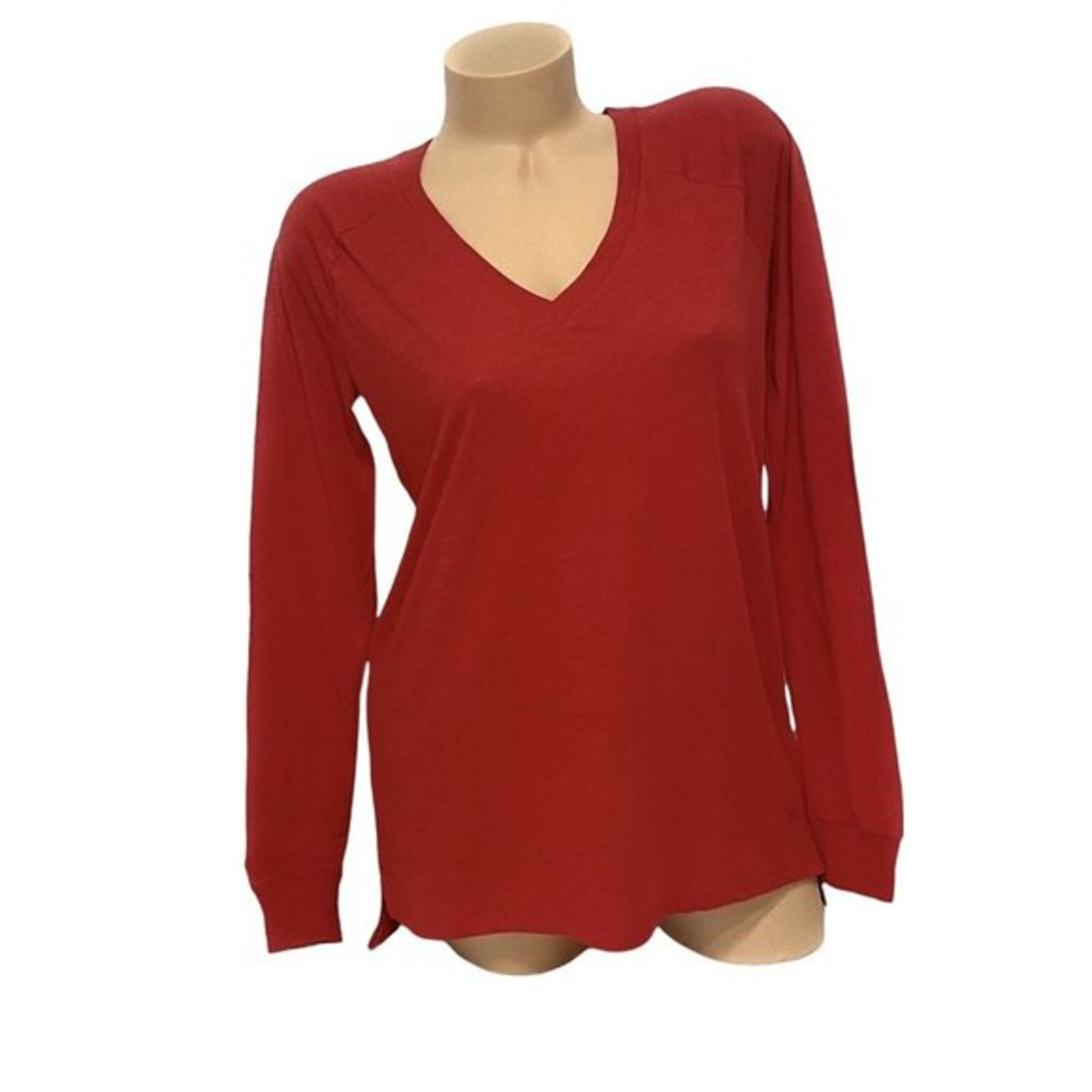 Victoria's Secret PINK EXTRA SMALL V-Neck Long Sleeve T-Shirt NEW